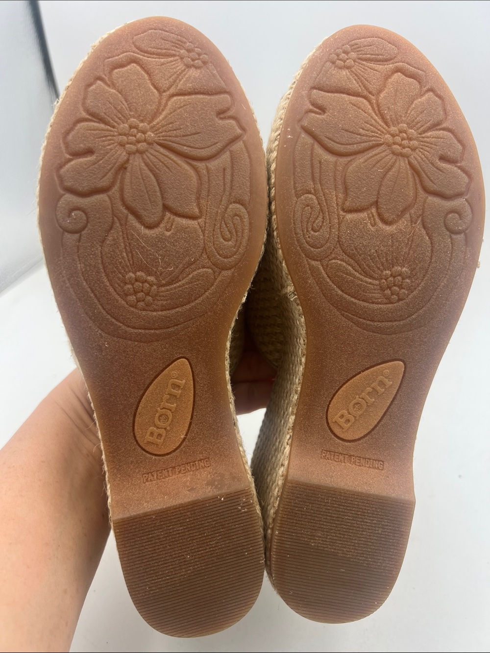 Børn "Lila" Raffia Wedge Sandals Women’s Size 8M - Picture 10 of 13